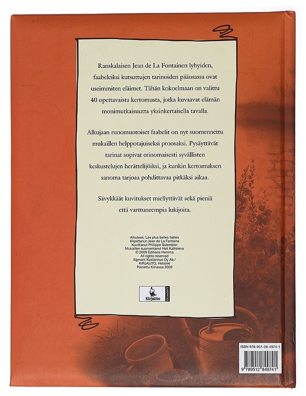 Kokoelma faabeleita - La Fontaine, Jean de - Lastenkirjat - 10105449575 - 1