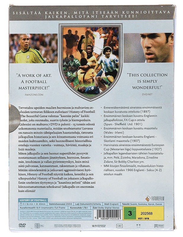 History of Football: The Beautiful Game - DVD - DVD-elokuvat - 10105449595 - 1