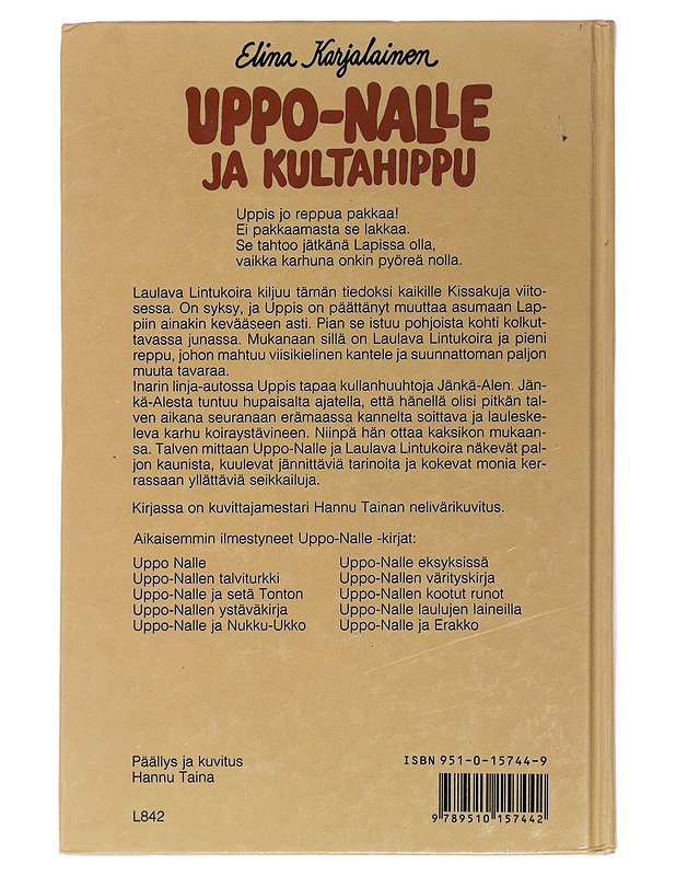 Uppo-Nalle ja kultahippu - Karjalainen, Elina - Lastenkirjat - 10105449614 - 1