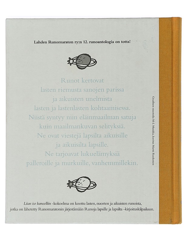 Liian iso karuselliin : runoja lapsille ja lapsilta - Kivekäs, Ulla - Runot ja näytelmät - 10105449623 - 1