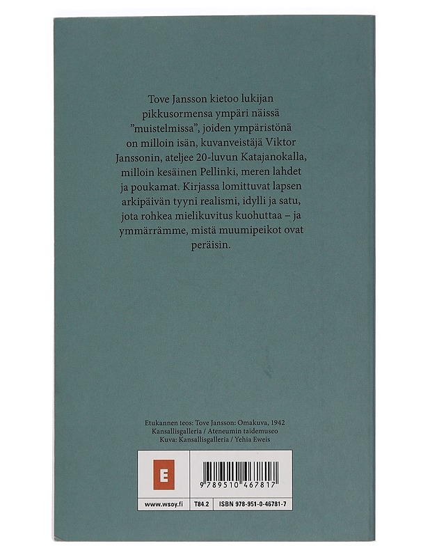 Kuvanveistäjän tytär - Jansson, Tove - Elämäkerrat ja muistelmat - 10105449644 - 1