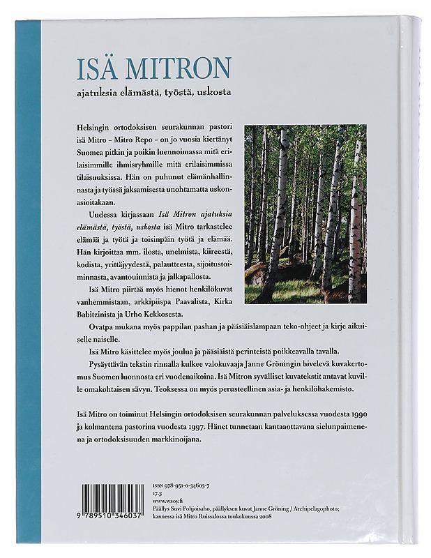Isä Mitron ajatuksia elämästä, työstä, uskosta - Repo, Mitro - Elämäkerrat ja muistelmat - 10105449671 - 1