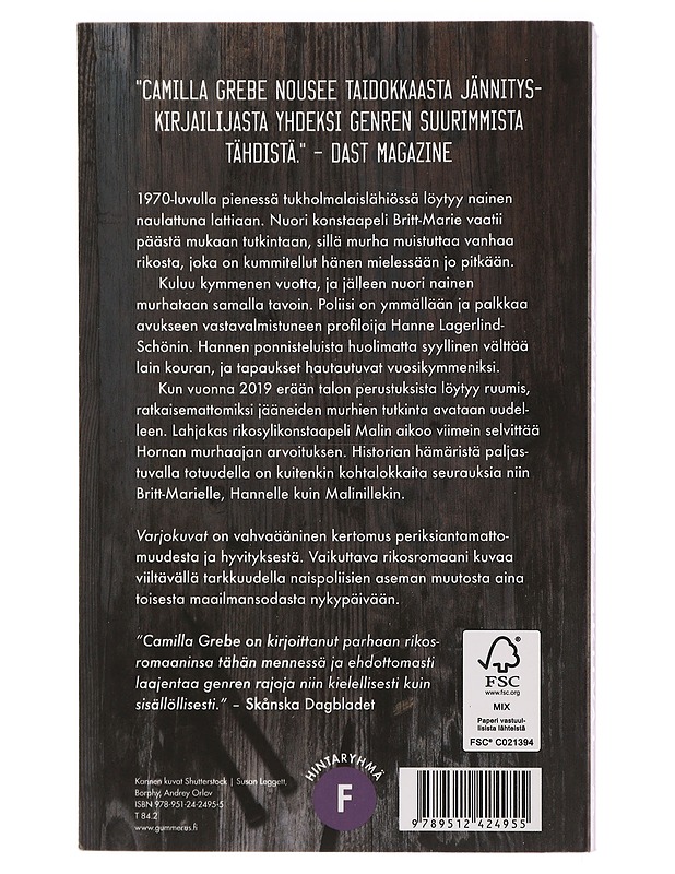 Varjokuvat - Grebe, Camilla - Romaanit ja novellit - 10105449689 - 1