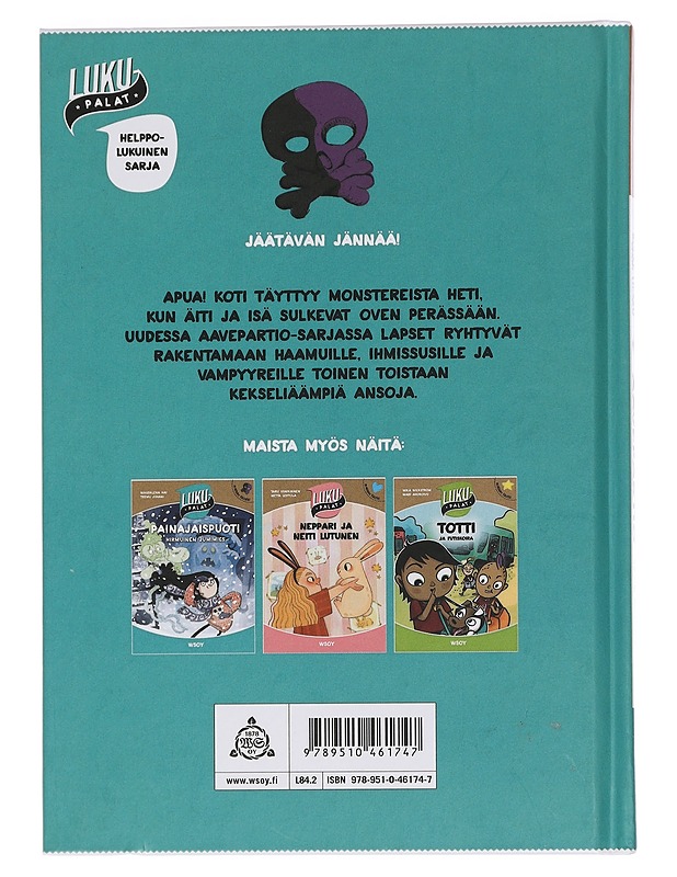 Aavepartio : yksin kotona - Lipasti, Roope - Lastenkirjat - 10105449738 - 1