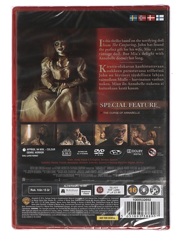 Annabelle - DVD - DVD-elokuvat - 10105449748 - 1