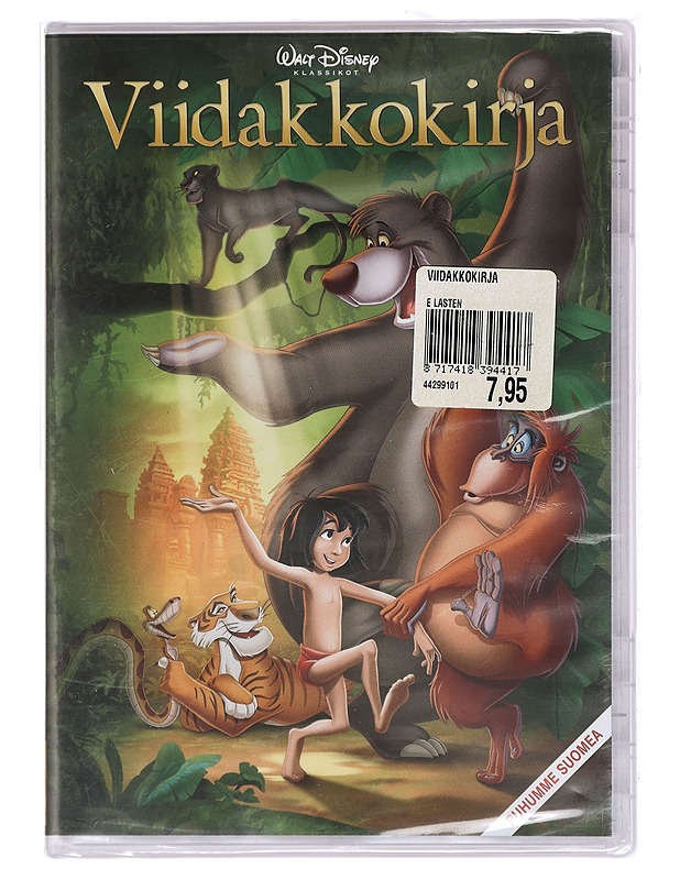 Walt Disney Viidakkokirja - DVD - DVD-elokuvat - 10105449760 - 0