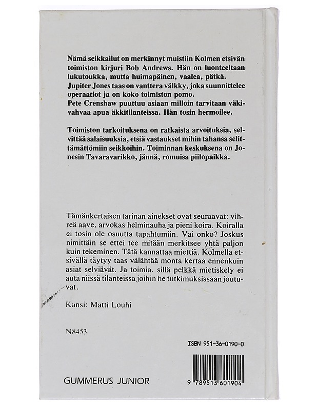 3 etsivää ja vihreä aave - Arthur, Robert - Nuorten kirjat - 10105449787 - 1