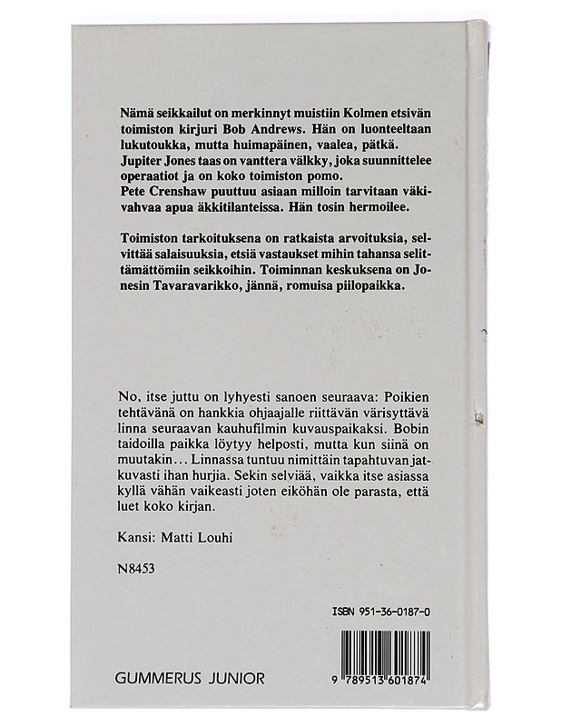 3 etsivää ja kauhujen linna - Arthur, Robert - Nuorten kirjat - 10105449789 - 1