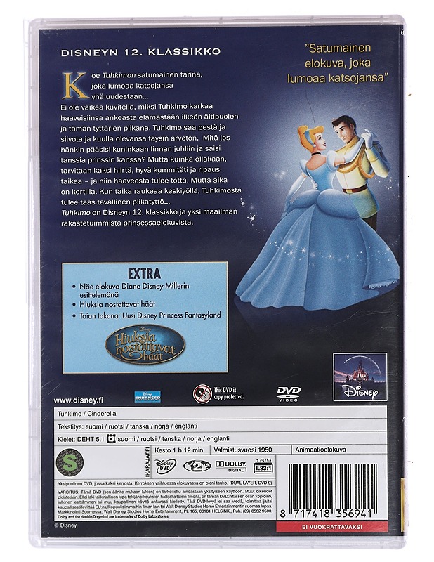 Walt Disney Tuhkimo - DVD - DVD-elokuvat - 10105449797 - 1