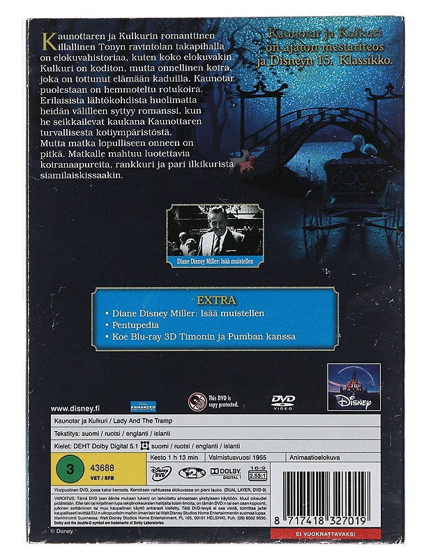 Kaunotar Ja kulkuri - DVD - DVD-elokuvat - 10105449796 - 1