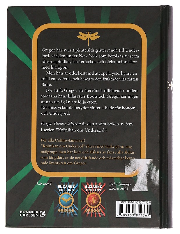 Gregor : dödens labyrint - Collins, Suzanne - Fantasia- ja scifi - 10105449814 - 1