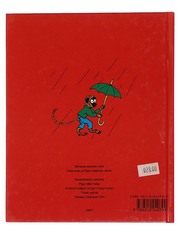Peppi pitää kutsut - Lindgren, Astrid - Lastenkirjat - 10105449824 - 1