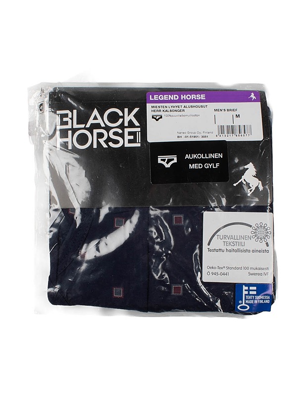 BLACK HORSE miesten lyhyet alushousut, M - Alusvaatteet - 10105449870 - 0