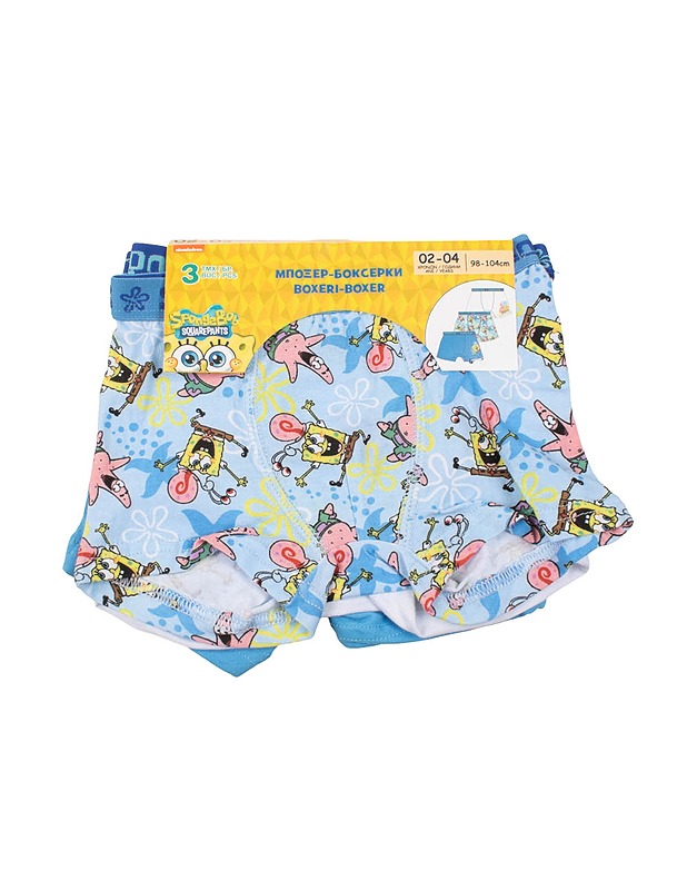NICKELODEON Spongebob Squarepants lasten bokseri 3-Pack  - Lasten vaatteet - 10105449883 - 0