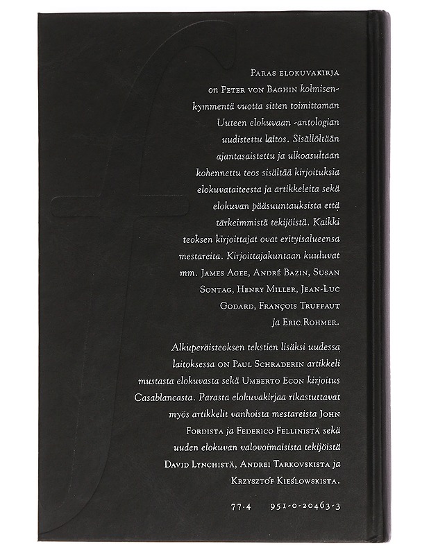 Paras elokuvakirja - Bagh, Peter von - Historiakirjat - 10105449911 - 1