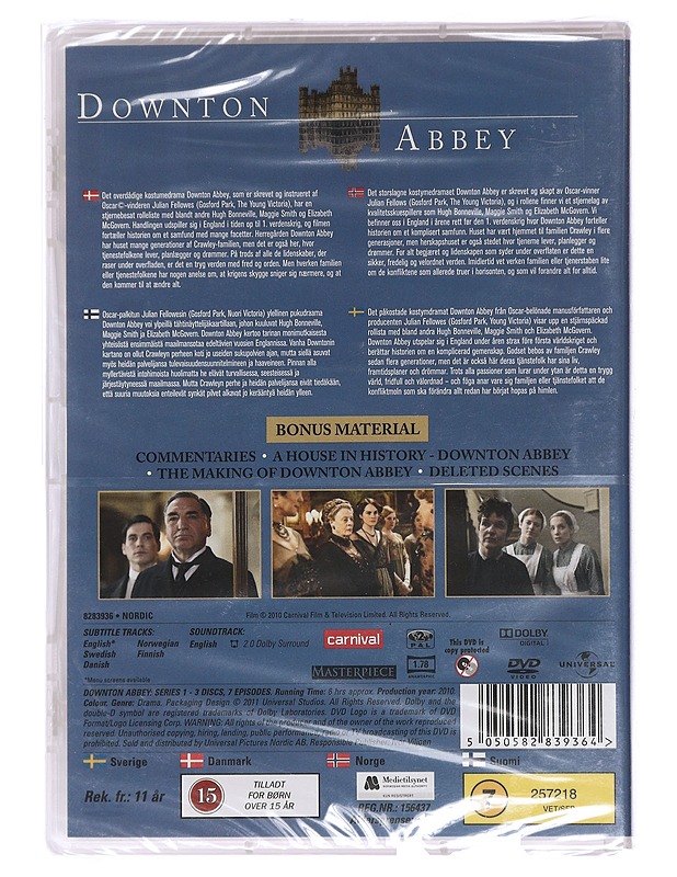 Downton Abbey: Season 1 - DVD - DVD-elokuvat - 10105449940 - 1