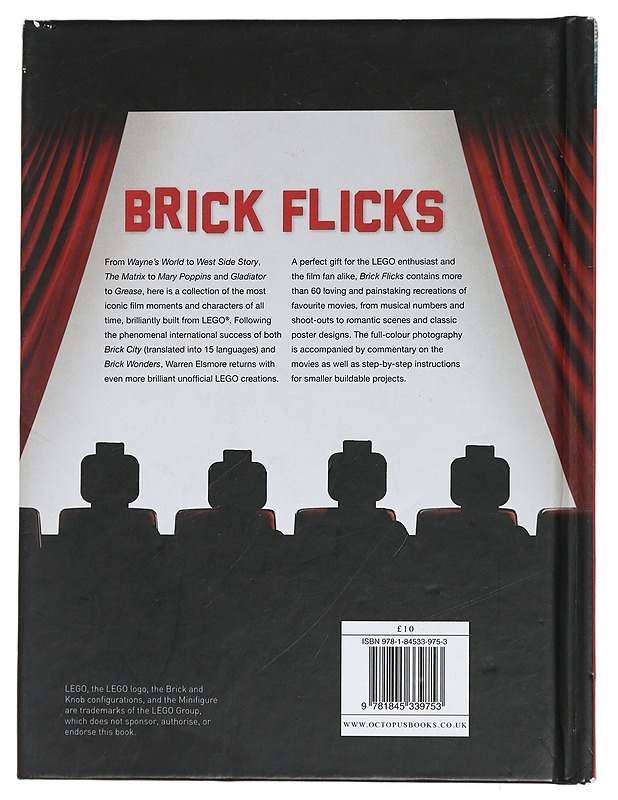 Brick flicks : 60 cult movie scenes & posters made from Lego - Warren Elsmore - Tietokirjat ja oppaat - 10105450059 - 1