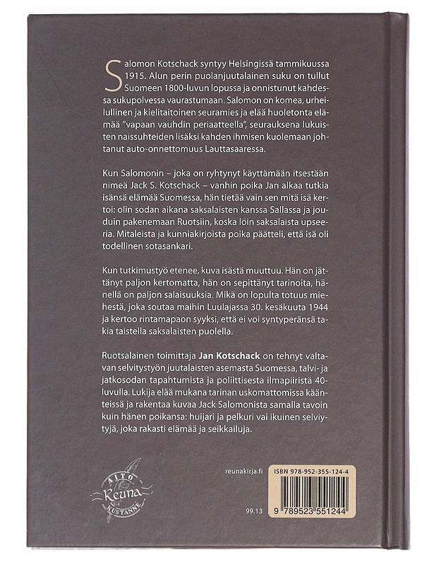 Salomonin salaisuus : juutalaisen sotilaskarkurin tarina - Kotschack, Jan - Elämäkerrat ja muistelmat - 10105450068 - 1