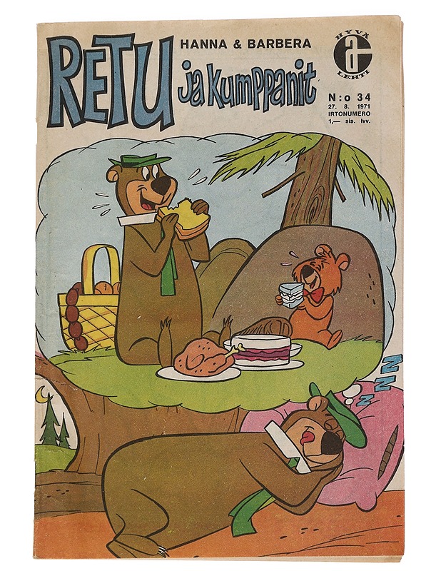 Retu ja kumppanit 8/1971 - Sarjakuvat - 10105450069 - 0