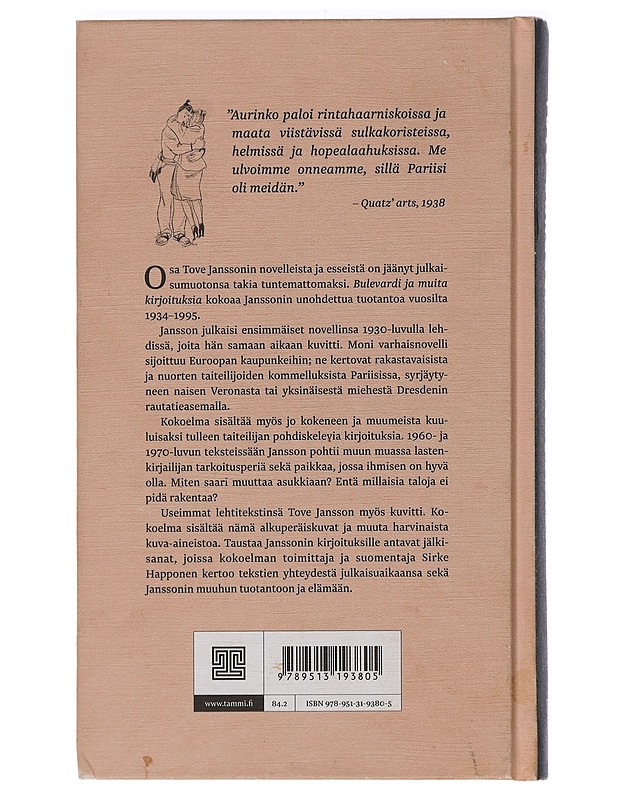 Bulevardi : ja muita kirjoituksia - Tove Jansson - Romaanit ja novellit - 10105450082 - 1