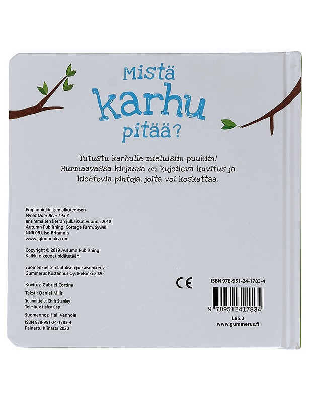 Mistä karhu pitää? - Mills, Daniel - Lastenkirjat - 10105450176 - 1