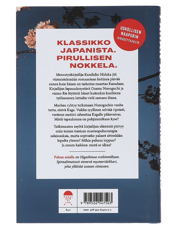 Pahan asialla - Higashino, Keigo - Jännitys ja dekkarit - 10105450224 - 1