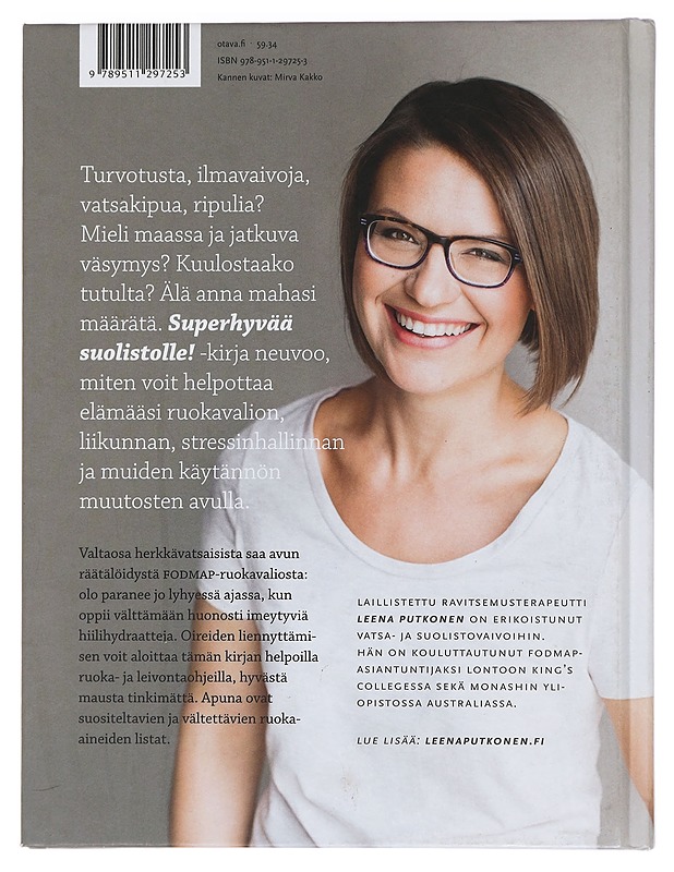 Superhyvää suolistolle! : herkkävatsaisen elämä kuntoon - Putkonen, Leena - Ruokakirjat - 10105450312 - 1