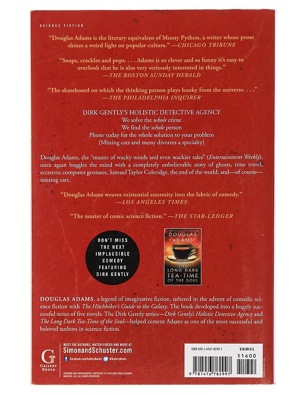 Dirk Gently's holistic detective agency - Adams, Douglas - Romaanit ja novellit - 10105450339 - 1