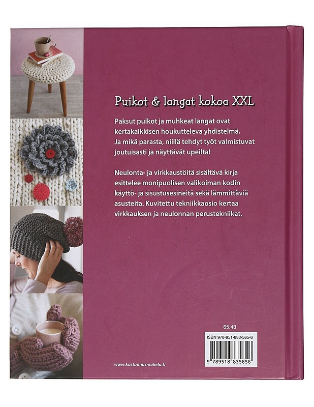 Suuria silmukoita : neulo ja virkkaa muhkeilla langoilla - Erhorn, Hanna Charlotte - Tietokirjat ja oppaat - 10105450368 - 1