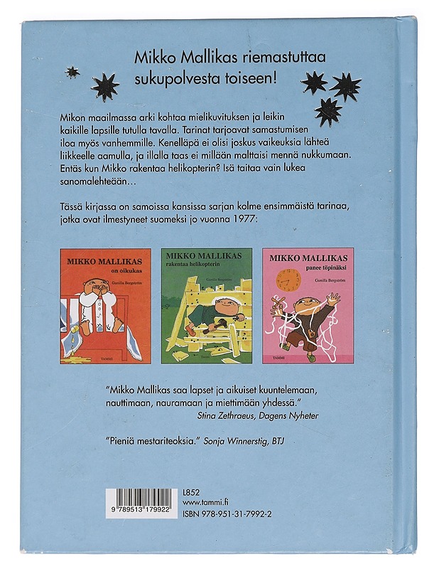 Mikko Mallikkaan parhaat tarinat - Bergström, Gunilla - Lastenkirjat - 10105450383 - 1