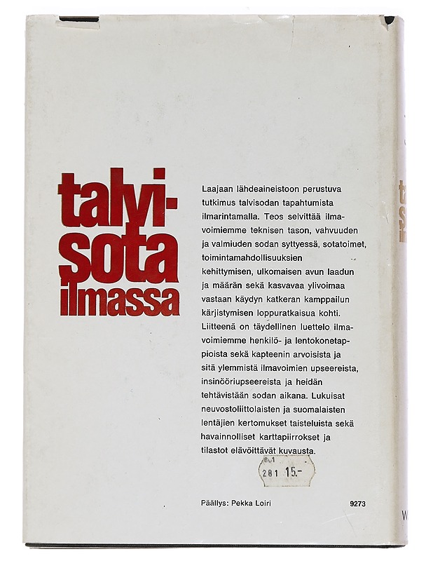 TALVISOTA ILMASSA - Historiakirjat - 10105450392 - 1