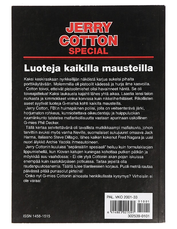 Luoteja Kaikilla Mausteilla - Jerry Cotton - Jännitys ja dekkarit - 10105450424 - 1
