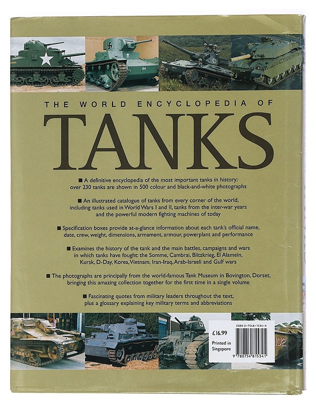 The world encyclopedia of tanks - George Forty - Tietokirjat ja oppaat - 10105450456 - 1