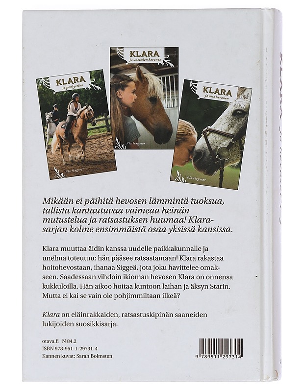 Klara ja hevoset 1-3 - Hagmar, Pia - Nuorten kirjat - 10105450578 - 1