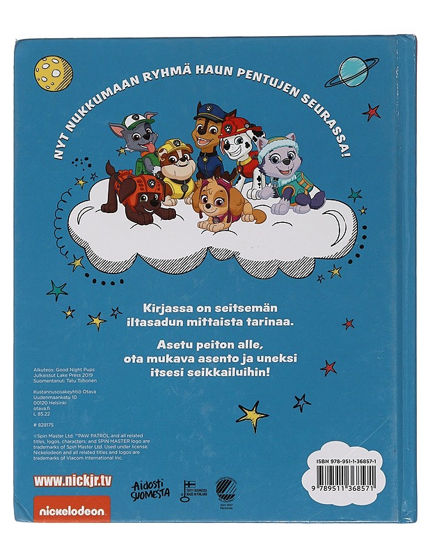 Ryhmä Haun iltasatukirja : Hyvää yötä, pentupoppoo - Lastenkirjat - 10105450615 - 1