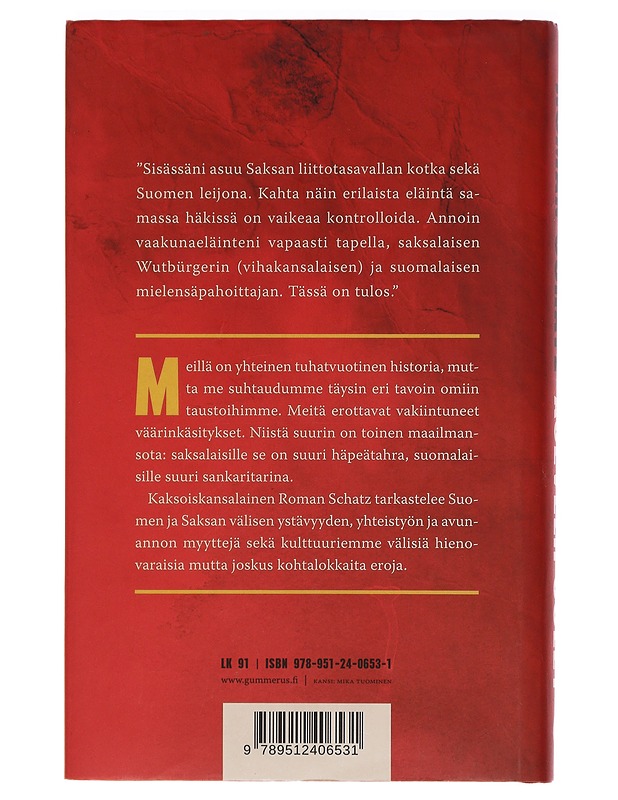 Asevelipuolet : se pieni ero suomalaisten ja saksalaisten välillä - Roman Schatz - Historiakirjat - 10105450624 - 1