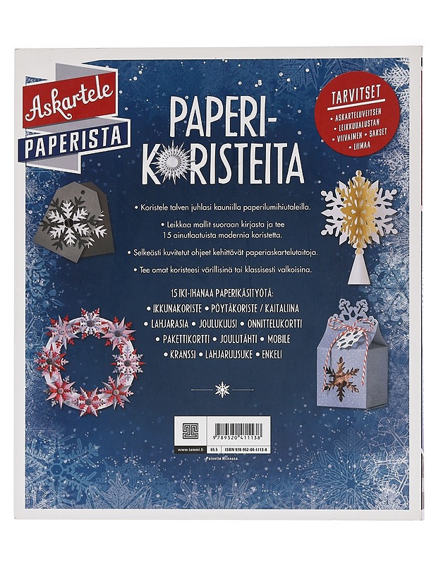 Paperikoristeita : leikkaa ja askartele tähtiä ja lumihiutaleita - Pascual, Paula - Tietokirjat ja oppaat - 10105450650 - 1