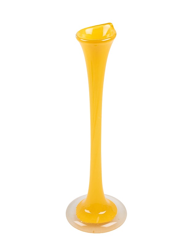 Keltainen lasimaljakko - Maljakot ja ruukut - 10105450661 - 0