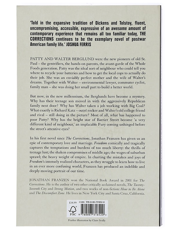 Freedom - Franzen, Jonathan - Romaanit ja novellit - 10105450764 - 1