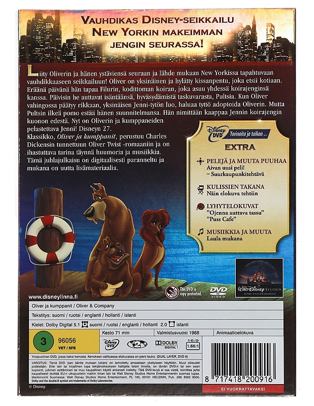 Oliver Ja Kumppanit - DVD - DVD-elokuvat - 10105450783 - 1