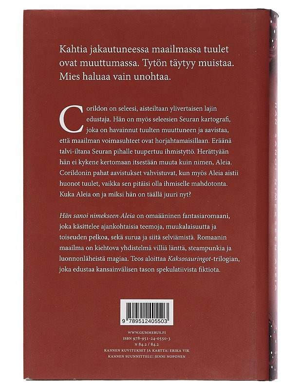 Hän sanoi nimekseen Aleia - Erika Vik - Romaanit ja novellit - 10105450806 - 1