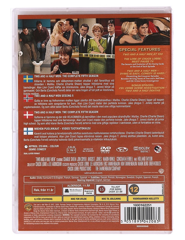 Two And A Half Men: 5. Tuotantokausi - DVD - DVD-elokuvat - 10105450818 - 1