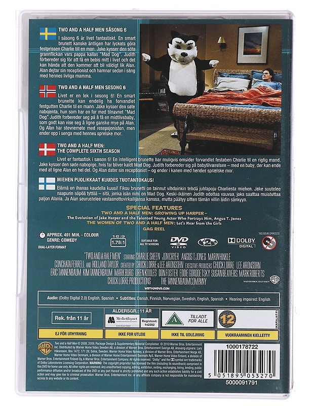 Two And  A Half Men: 6. Tuotantokausi - DVD - DVD-elokuvat - 10105450822 - 1
