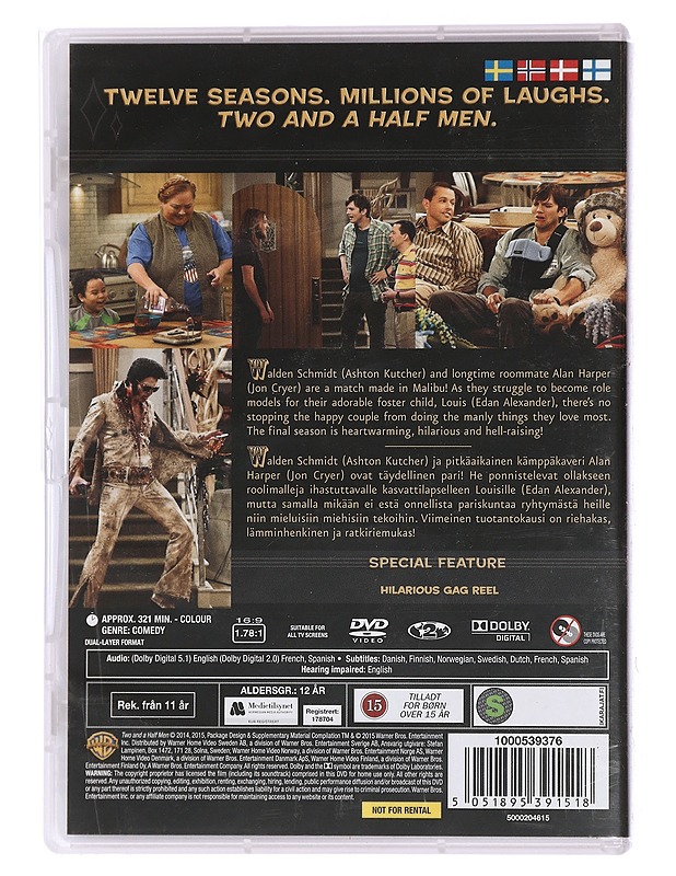Two And A Half Men: 12. Tuotantokausi - DVD - DVD-elokuvat - 10105450833 - 1