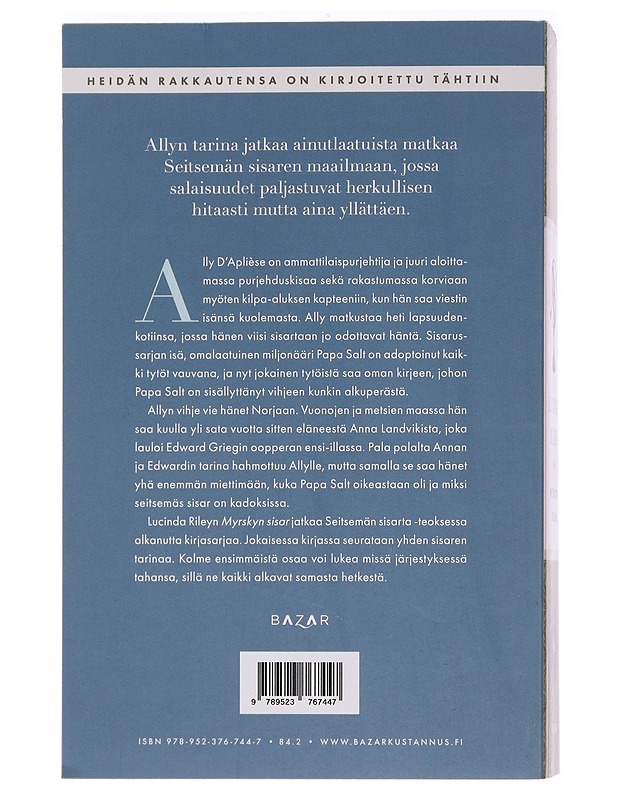 Myrskyn sisar : Allyn tarina - Riley, Lucinda - Kaunokirjallisuus - 10105450838 - 1