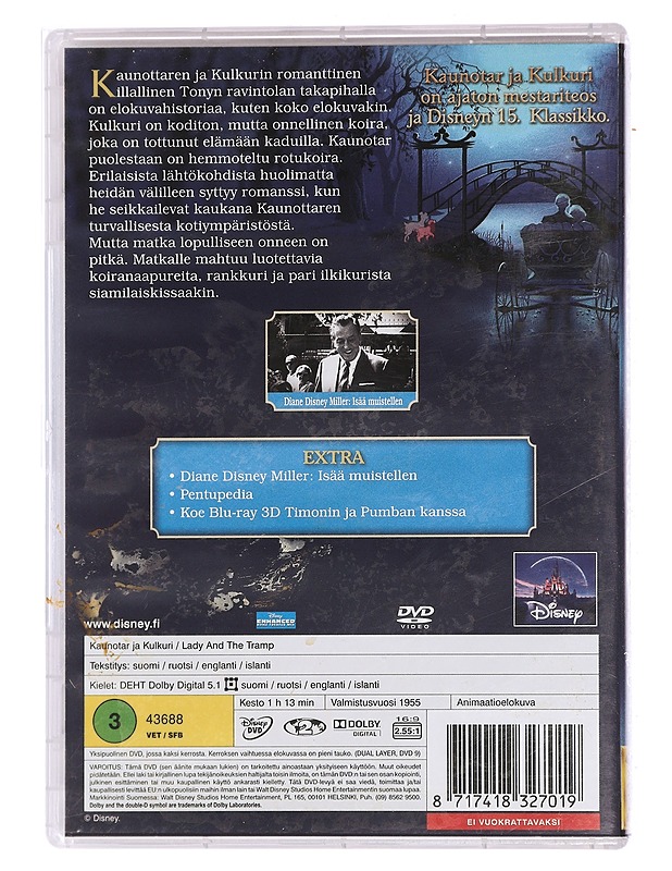 Walt Disney: Kaunotar ja Kulkuri - DVD - DVD-elokuvat - 10105450892 - 1
