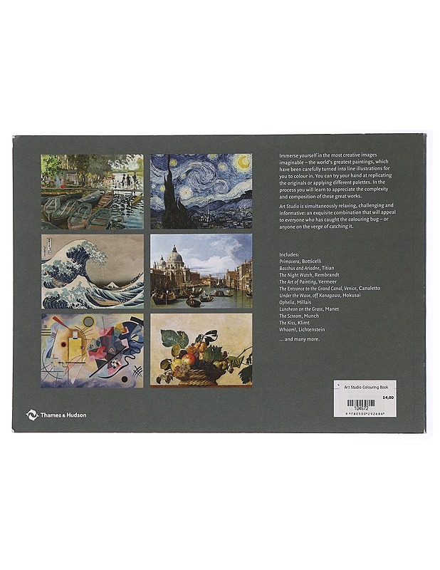 Art Studio : Great Paintings to Colour In - Tietokirjat ja oppaat - 10105450907 - 1