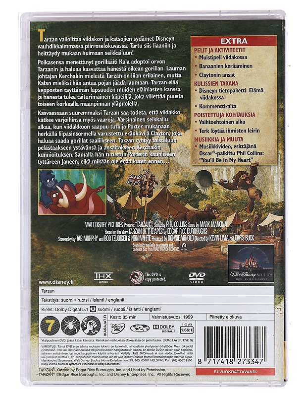 Walt Disney: Tarzan - DVD - DVD-elokuvat - 10105450906 - 1