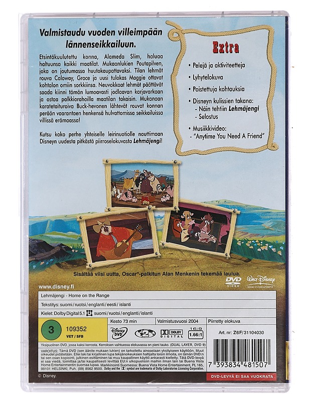 Walt Disney: Lehmäjengi - DVD - DVD-elokuvat - 10105450921 - 1