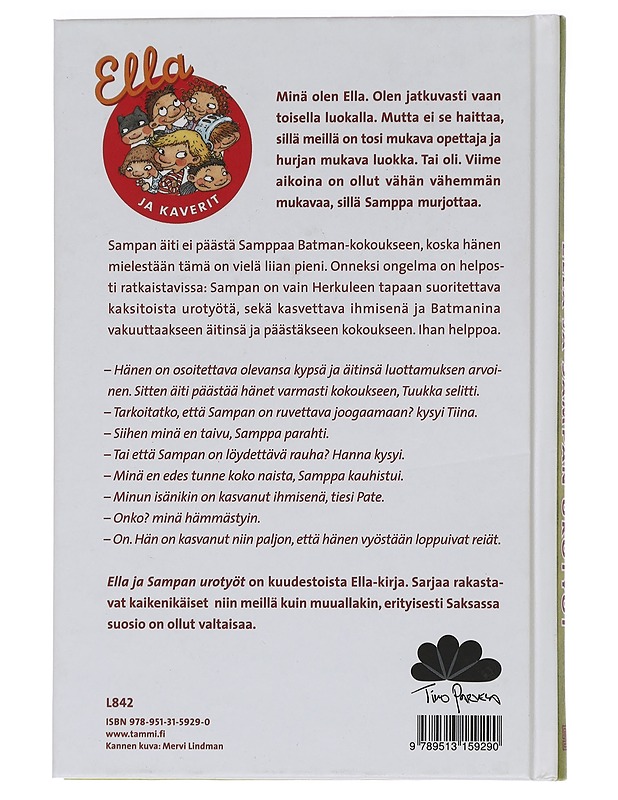 Ella ja Sampan urotyöt - Timo Parvela - Lastenkirjat - 10105450922 - 1